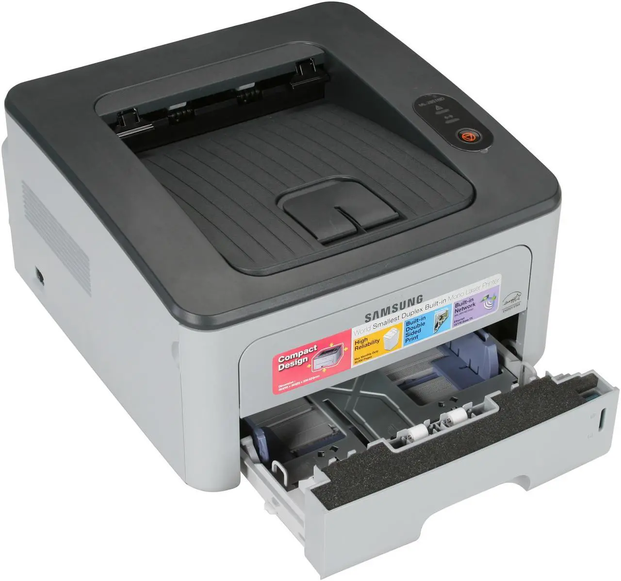 Alt view image 6 of 8 - SAMSUNG ML Series ML-2851ND Workgroup Up to 30 ppm Monochrome Laser Printer