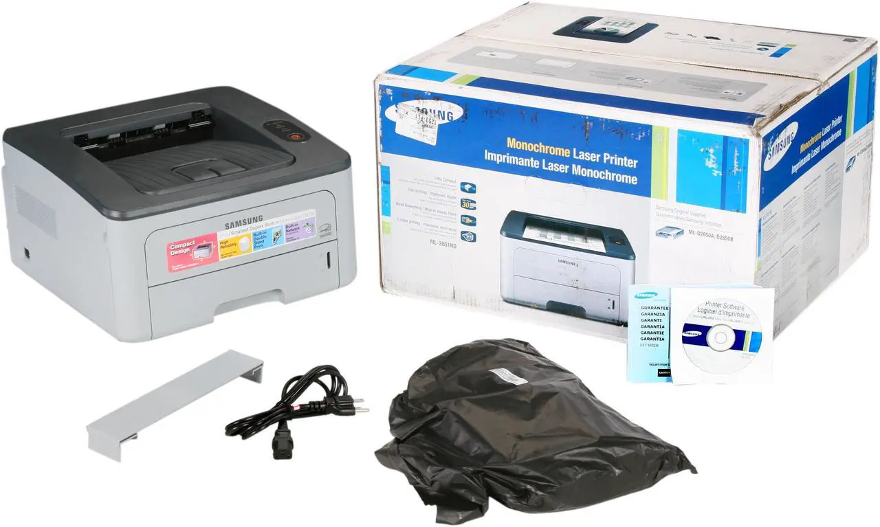 Alt view image 8 of 8 - SAMSUNG ML Series ML-2851ND Workgroup Up to 30 ppm Monochrome Laser Printer