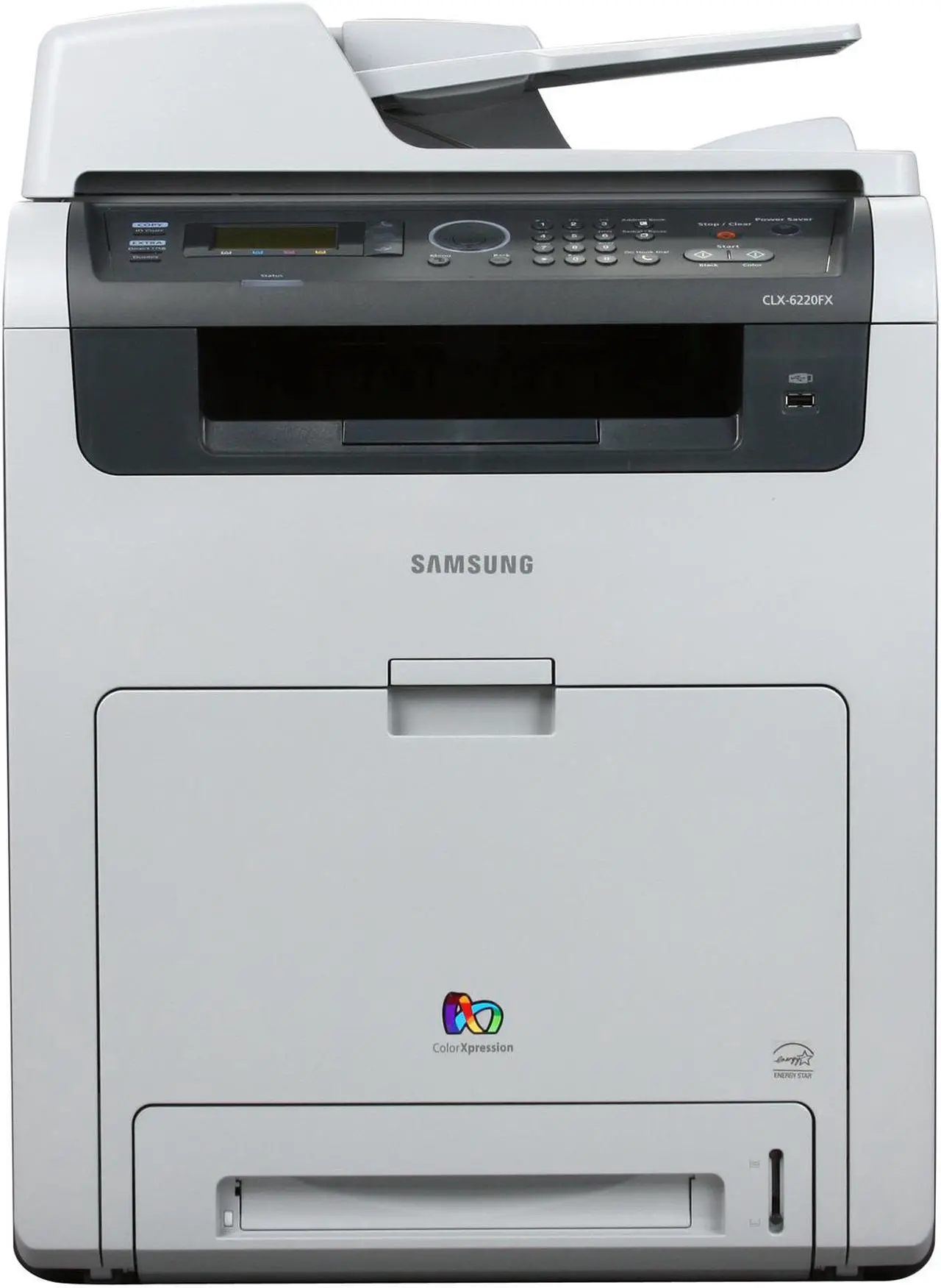 Alt view image 2 of 9 - Samsung CLX Series CLX-6220FX MFC / All-In-One Up to 20 ppm Color Ethernet (RJ-45) / USB Laser Printer