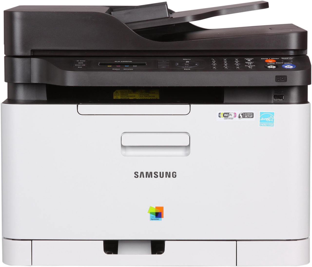 Alt view image 2 of 8 - Samsung CLX Series CLX-3305FW MFC / All-In-One Up to 19 ppm 2400 x 600 dpi Color Print Quality Color USB / Wi-Fi Laser Printer
