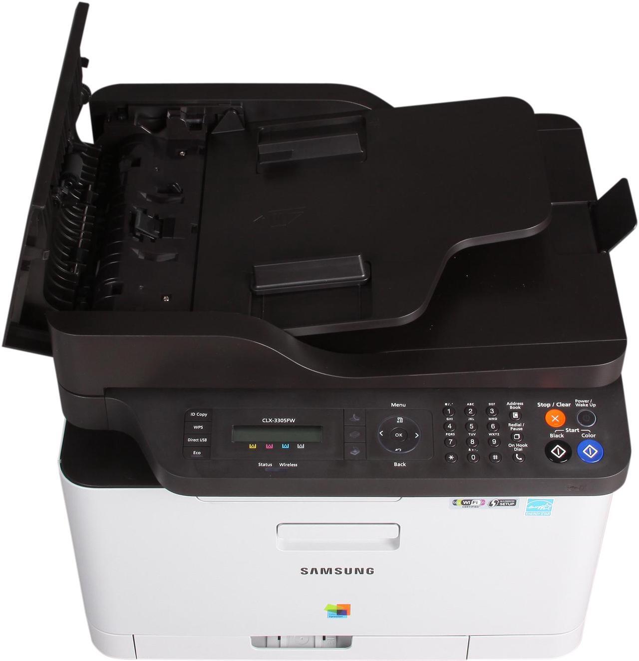 Alt view image 4 of 8 - Samsung CLX Series CLX-3305FW MFC / All-In-One Up to 19 ppm 2400 x 600 dpi Color Print Quality Color USB / Wi-Fi Laser Printer