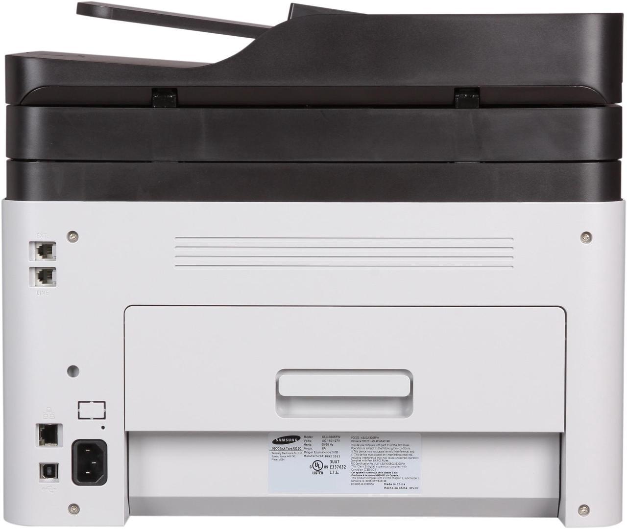 Alt view image 5 of 8 - Samsung CLX Series CLX-3305FW MFC / All-In-One Up to 19 ppm 2400 x 600 dpi Color Print Quality Color USB / Wi-Fi Laser Printer