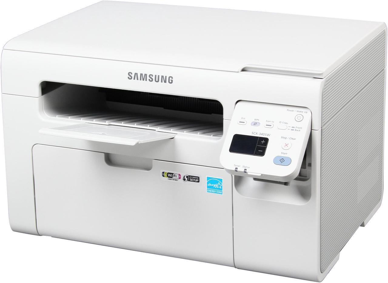 SAMSUNG SCX-3405W All-In-One Laser Printer- Up to 21 ppm Monochrome Wireless 802.11b/g/n