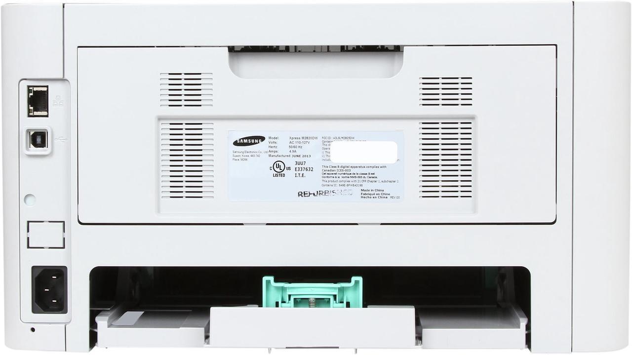 Alt view image 5 of 8 - Samsung SL-M2820DW Up to 29 ppm Monochrome Ethernet (RJ-45) / USB / Wi-Fi Laser Printer