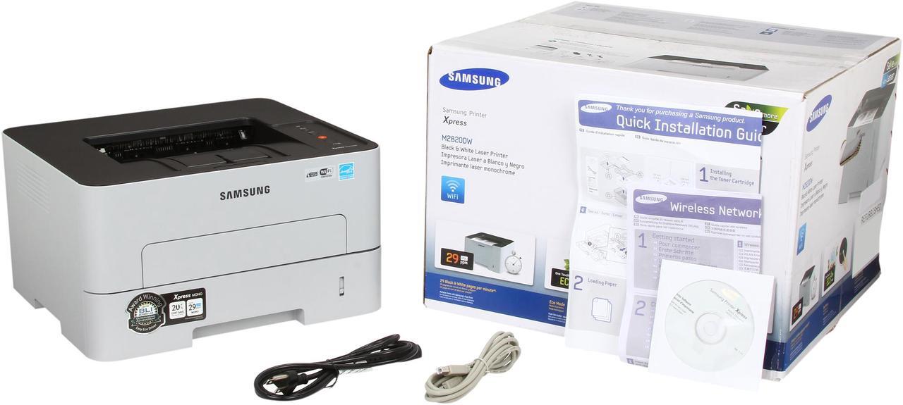 Alt view image 8 of 8 - Samsung SL-M2820DW Up to 29 ppm Monochrome Ethernet (RJ-45) / USB / Wi-Fi Laser Printer