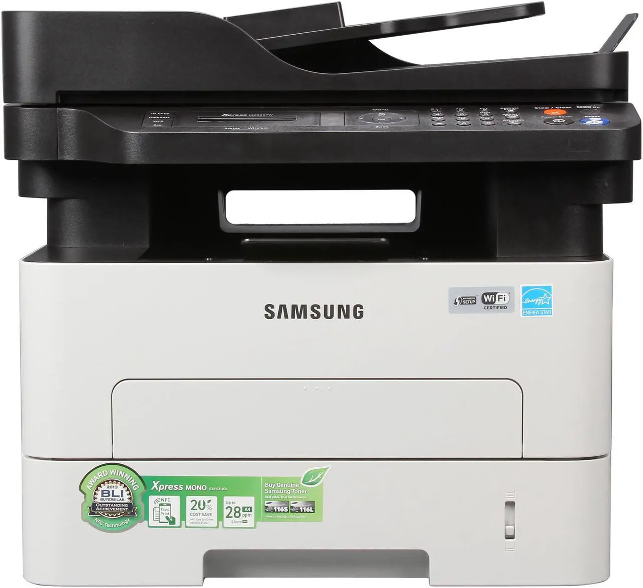 Alt view image 4 of 9 - HP Samsung SL-M2885FW Wireless Monochrome Multifunction Laser Printer