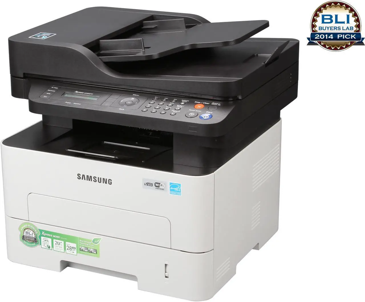 Alt view image 3 of 9 - HP Samsung SL-M2885FW Wireless Monochrome Multifunction Laser Printer
