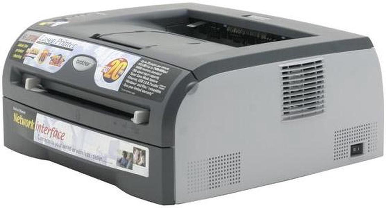 Alt view image 2 of 9 - Brother HL Series HL-2070N Workgroup Up to 20 ppm Monochrome Ethernet (RJ-45) / LPT / USB Laser Printer