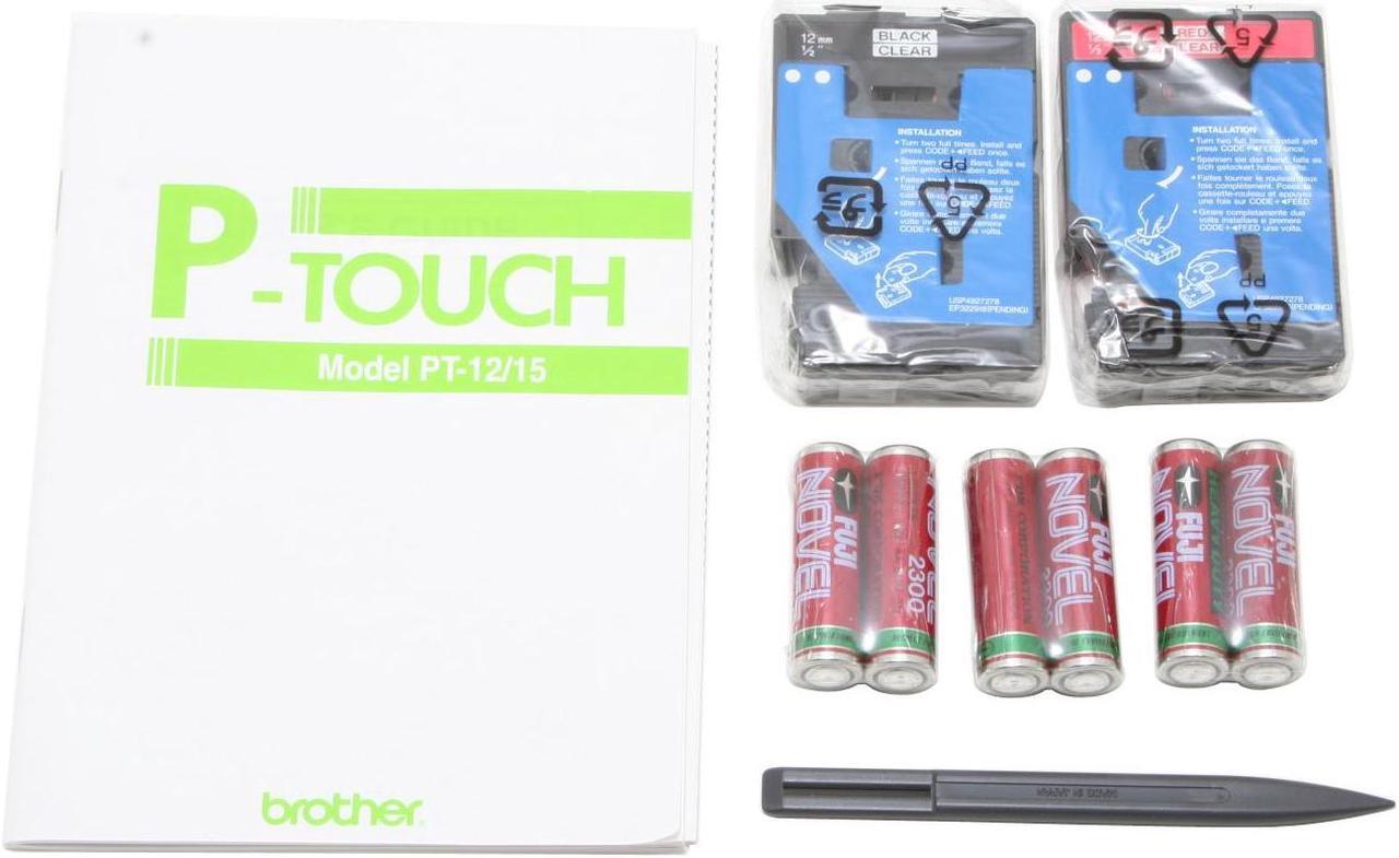 Alt view image 5 of 7 - Brother P-Touch PT-15 Thermal Transfer 30 mm/sec. 180 dpi Electronic Labeling System