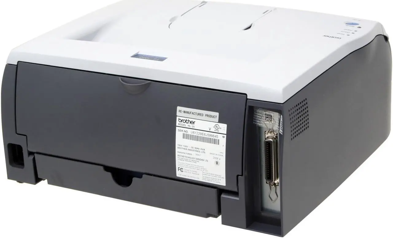Alt view image 10 of 13 - Brother HL Series HL-2040 Personal Up to 20 ppm Monochrome LPT / USB Laser Printer