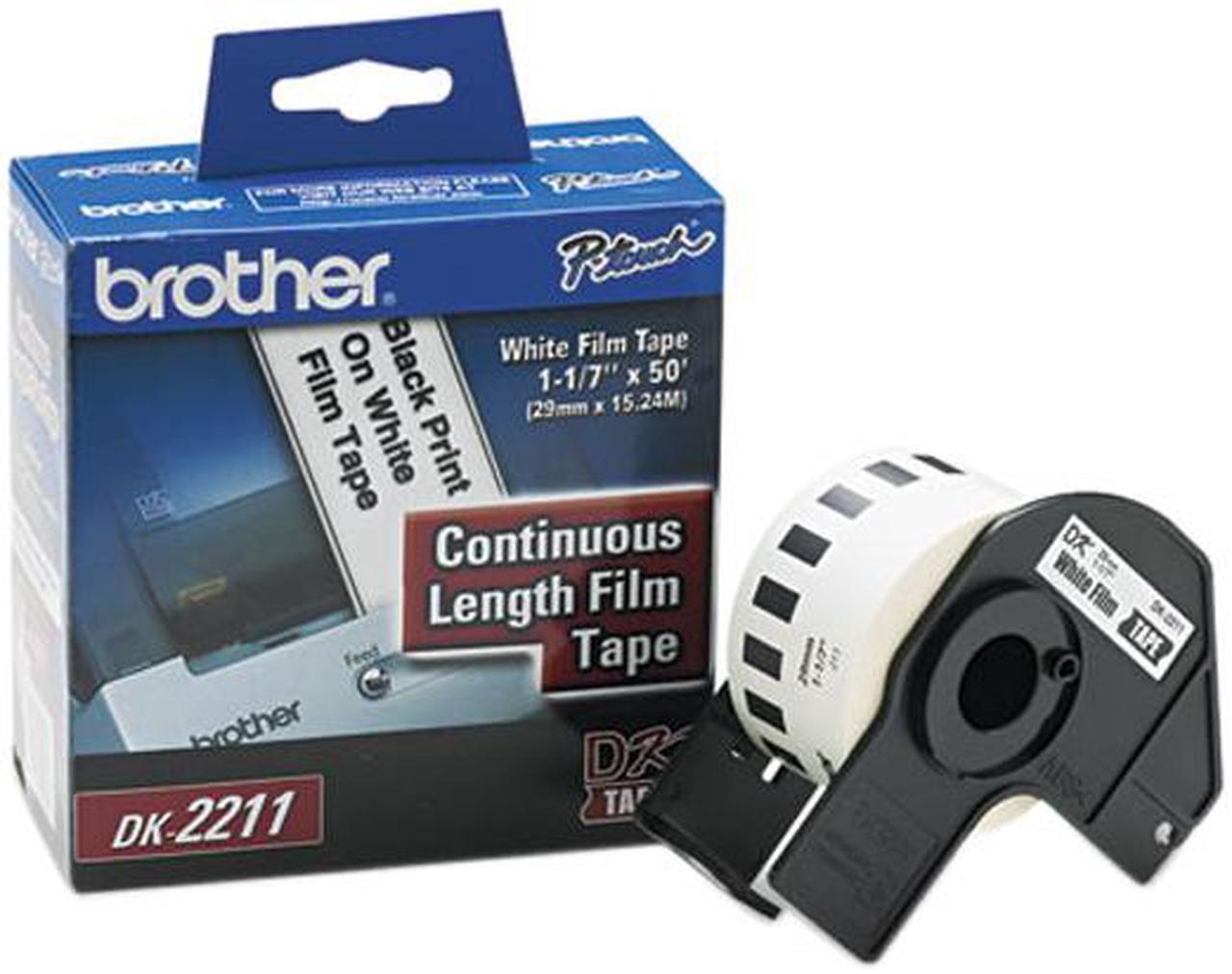 Brother Continuous Film Label Tape 1.1" x 50 ft. Roll White