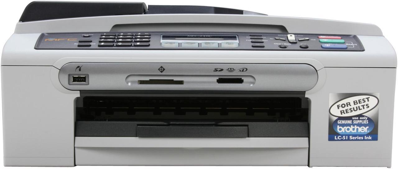 Alt view image 14 of 19 - Brother MFC series MFC-240C Up to 25 ppm Black Print Speed 6000 x 1200 dpi Color Print Quality USB InkJet MFC / All-In-One Color Printer