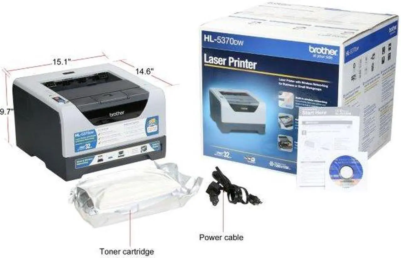 Alt view image 8 of 11 - brother HL-5370DW Monochrome Laser Printer with Wireless Networking and Duplex