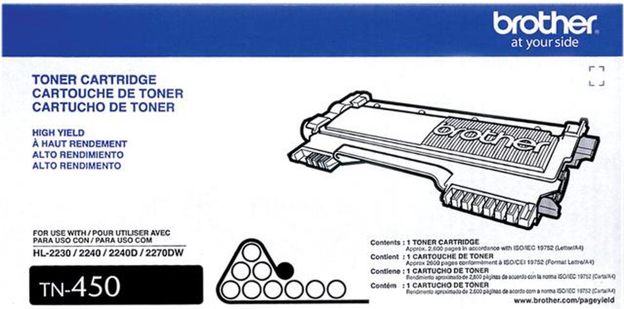 Brother TN450 High Yield Toner Cartridge - Black