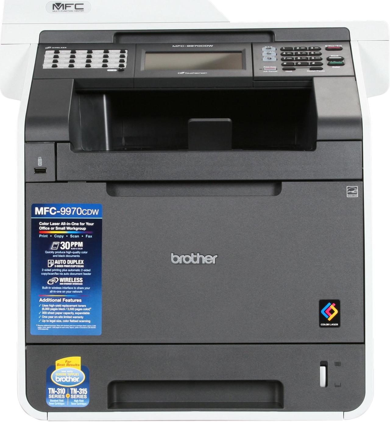 Alt view image 2 of 9 - Brother MFC-9970CDW Wireless Color Multifunction Laser Printer