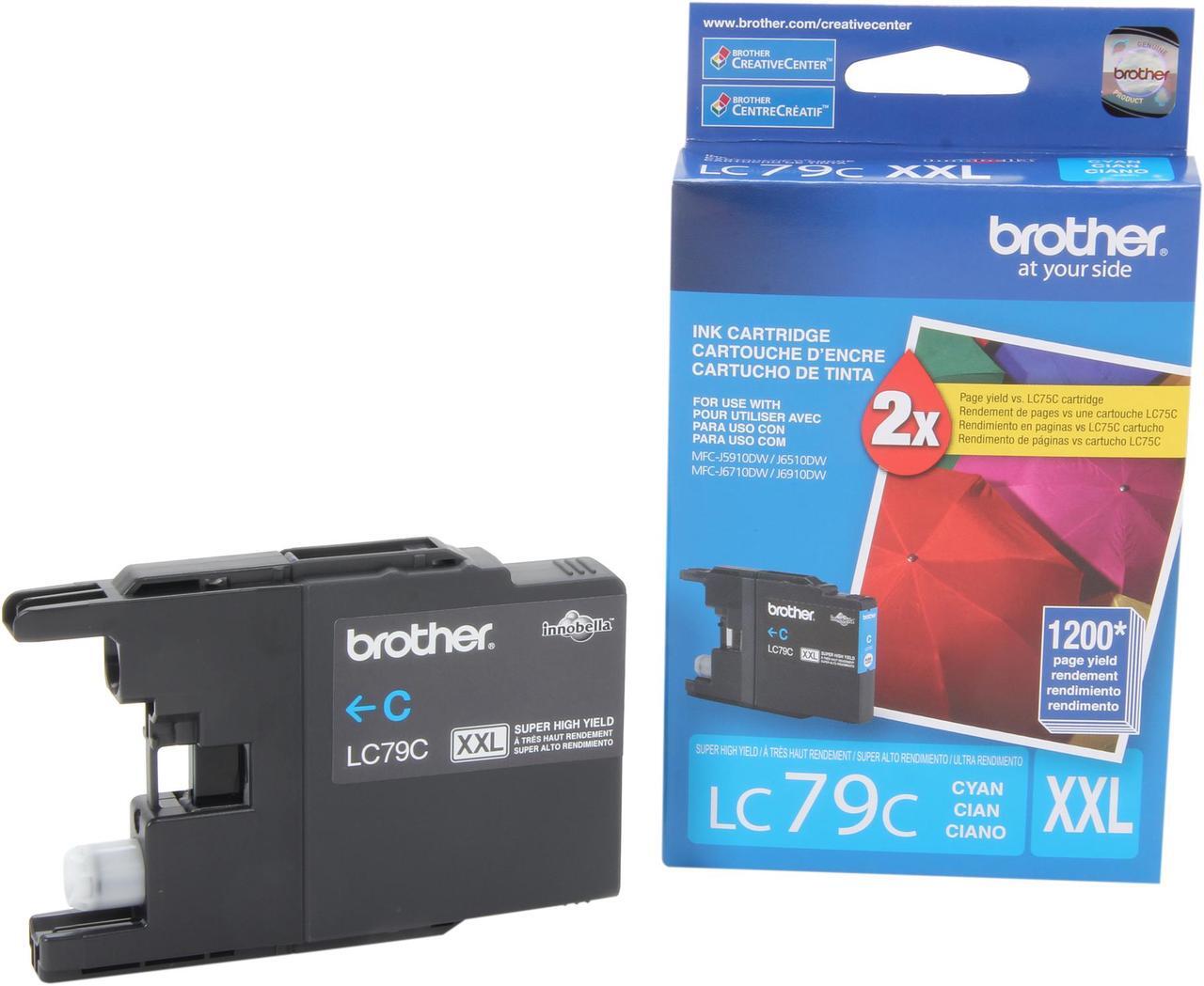 Alt view image 3 of 9 - Brother LC79C Super High Yield Innobella Ink Cartridge - Cyan