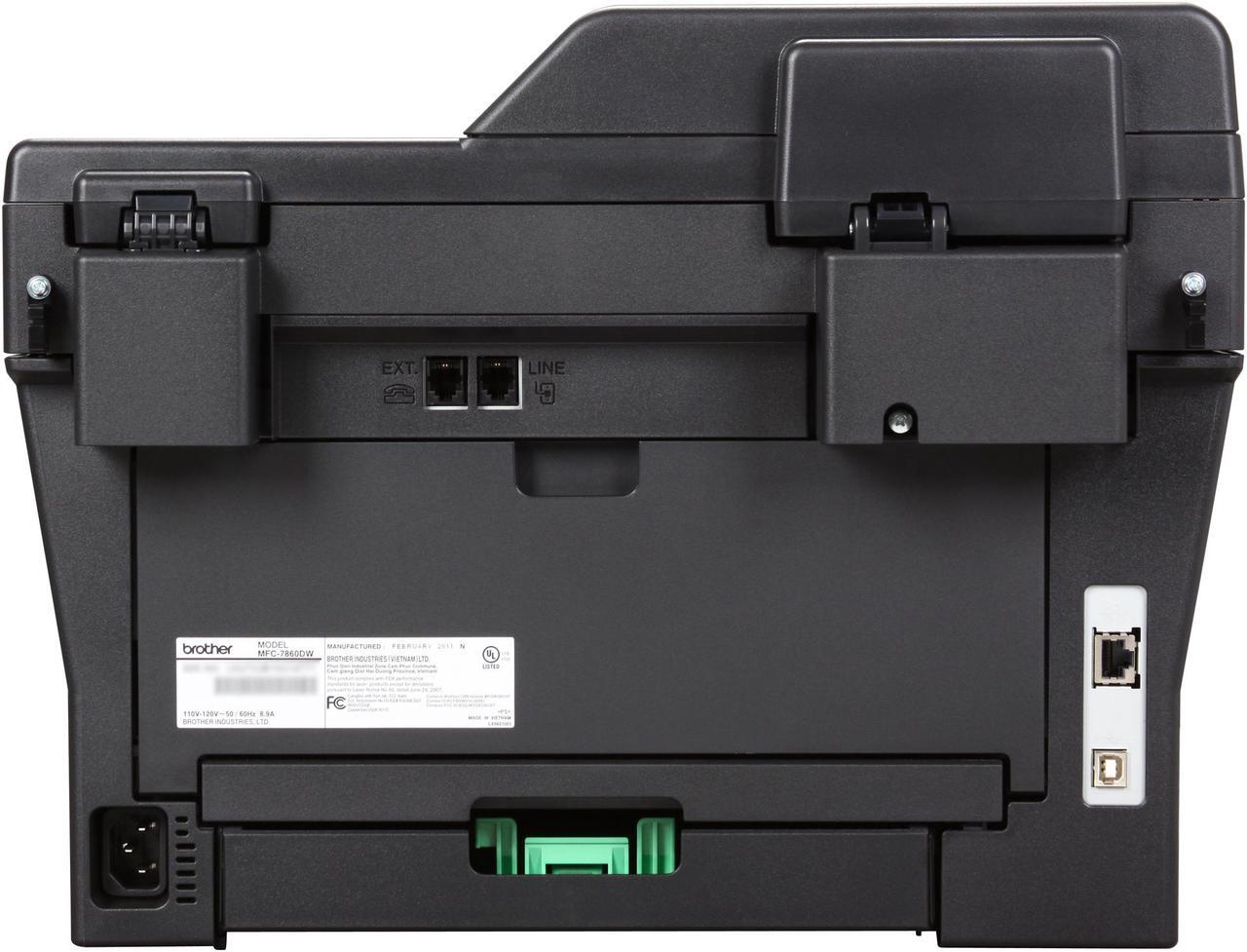 Alt view image 4 of 8 - Brother MFC-7860DW Wireless Monochrome Multifunction Laser Printer