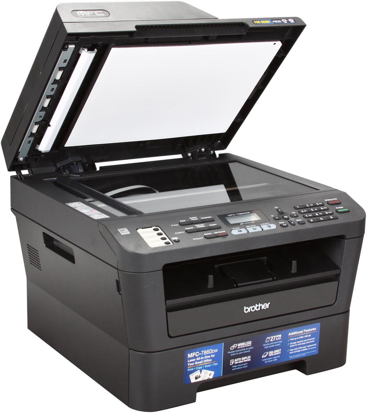 Alt view image 6 of 8 - Brother MFC-7860DW Wireless Monochrome Multifunction Laser Printer