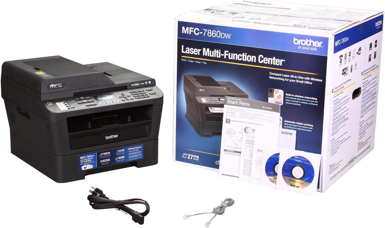 Alt view image 8 of 8 - Brother MFC-7860DW Wireless Monochrome Multifunction Laser Printer