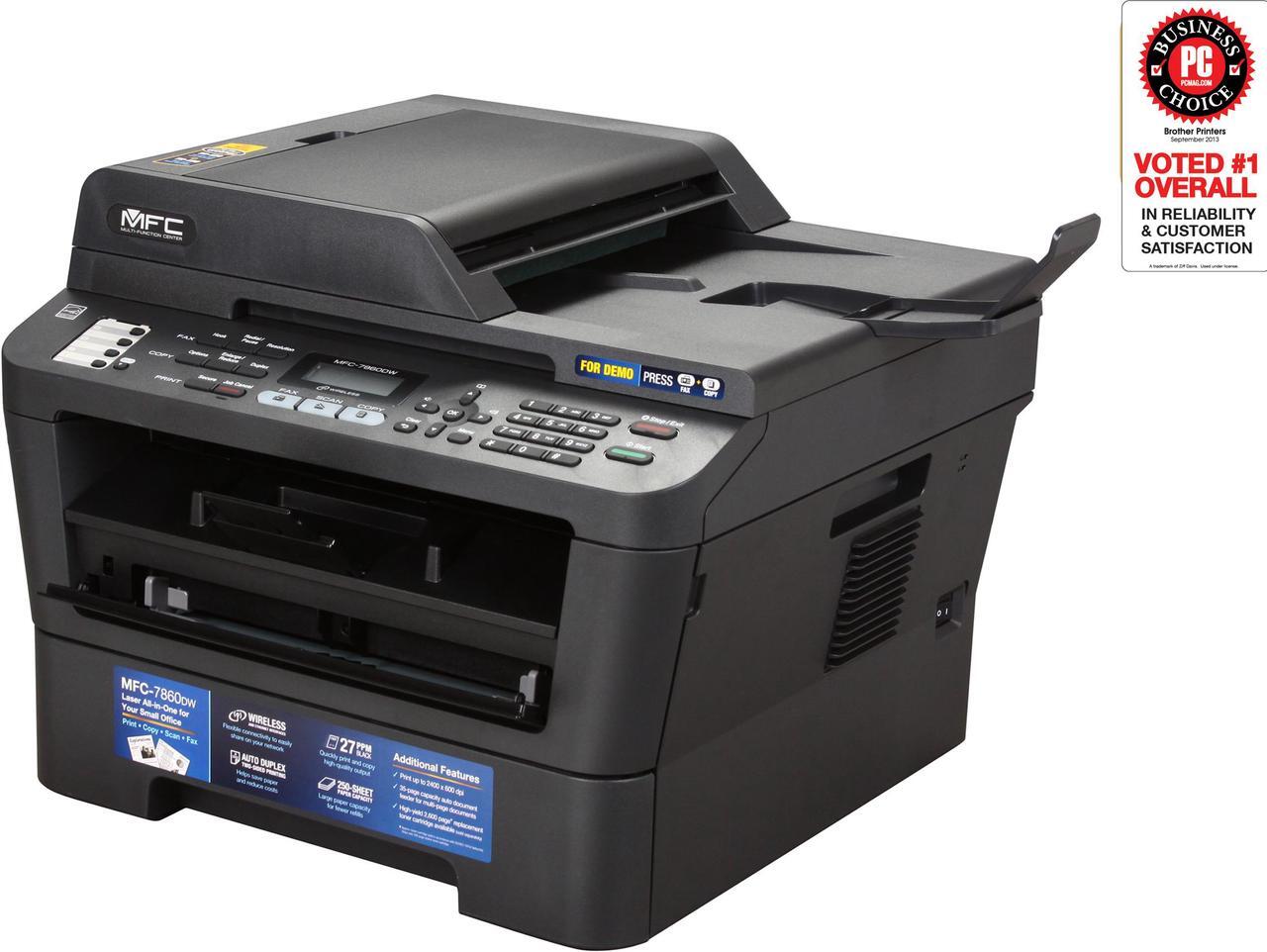 Main image of Brother MFC-7860DW Wireless Monochrome Multifunction Laser Printer