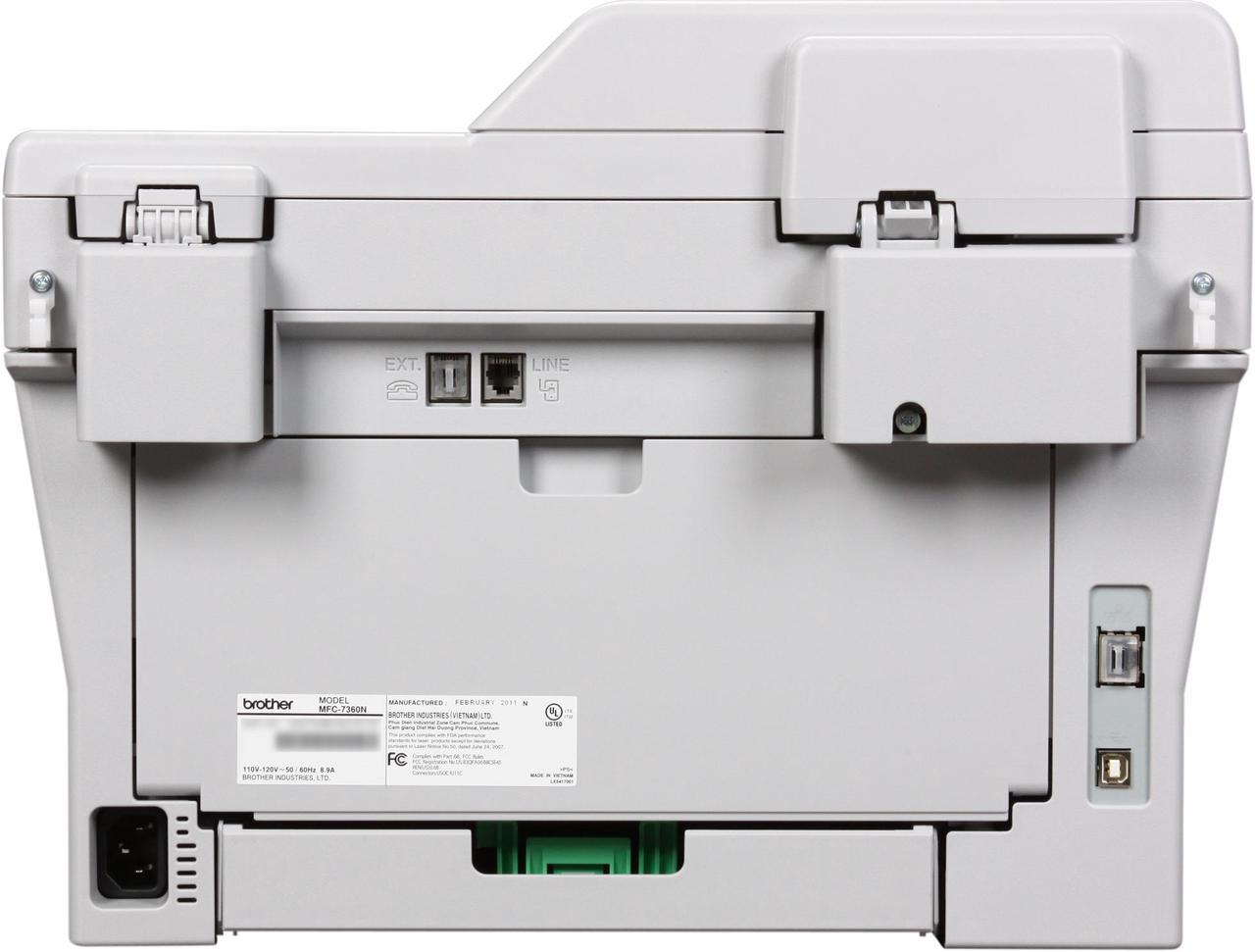 Alt view image 4 of 8 - Brother MFC-7360N Monochrome Multifunction Laser Printer