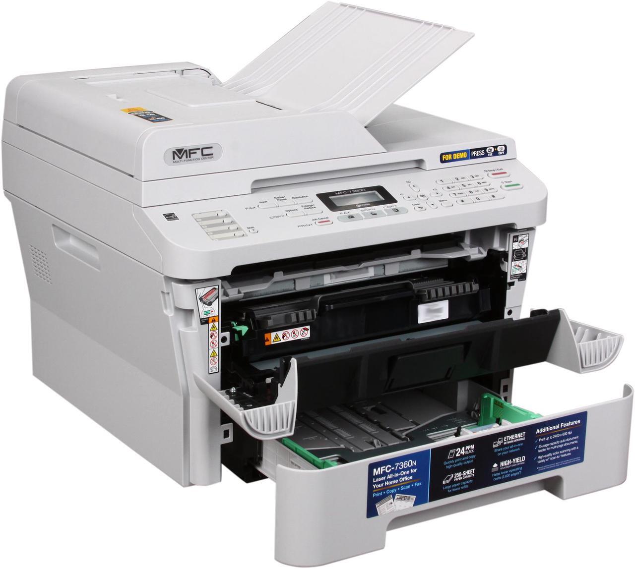 Alt view image 7 of 8 - Brother MFC-7360N Monochrome Multifunction Laser Printer