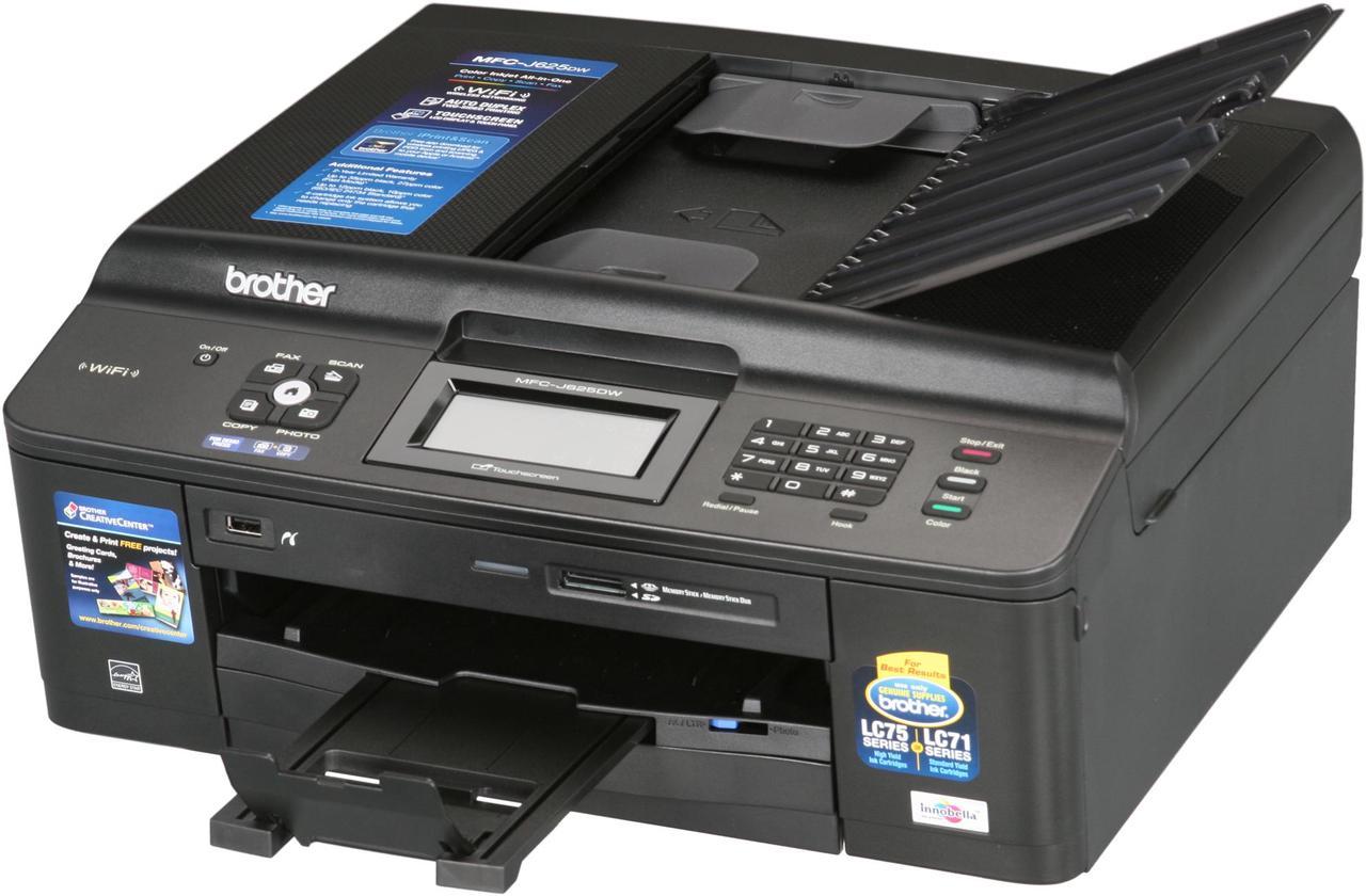 Brother MFC series MFC-J625DW Up to 35 ppm Black Print Speed 6000 x 1200 dpi Color Print Quality Wireless (802.11 b/g/n) InkJet MFC / All-In-One Color Printer