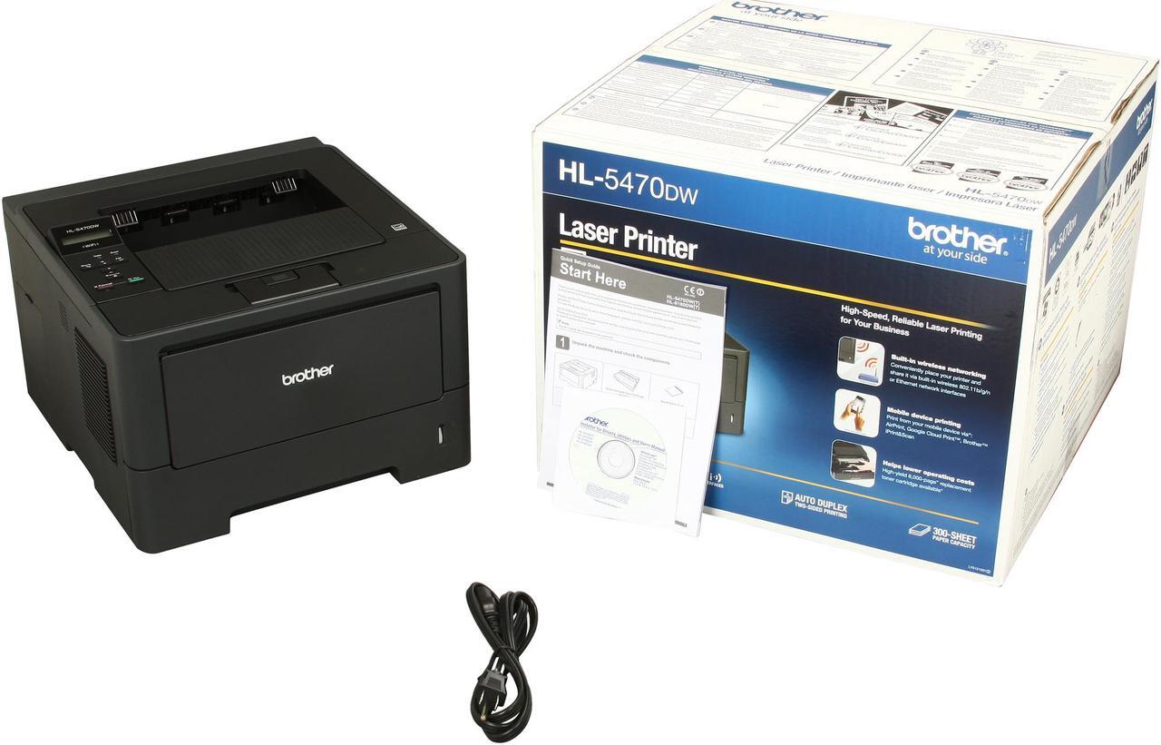 Alt view image 8 of 8 - Brother HL-5470DW High Speed Single Function Laser Printer with Wireless Networking and Duplex Printing