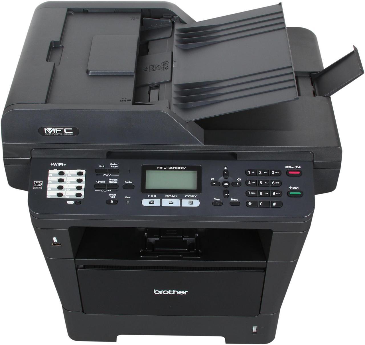 Alt view image 5 of 9 - Brother MFC-8910DW High Speed All-In-One Laser Printer with Wireless Networking and Advanced Duplex Printing