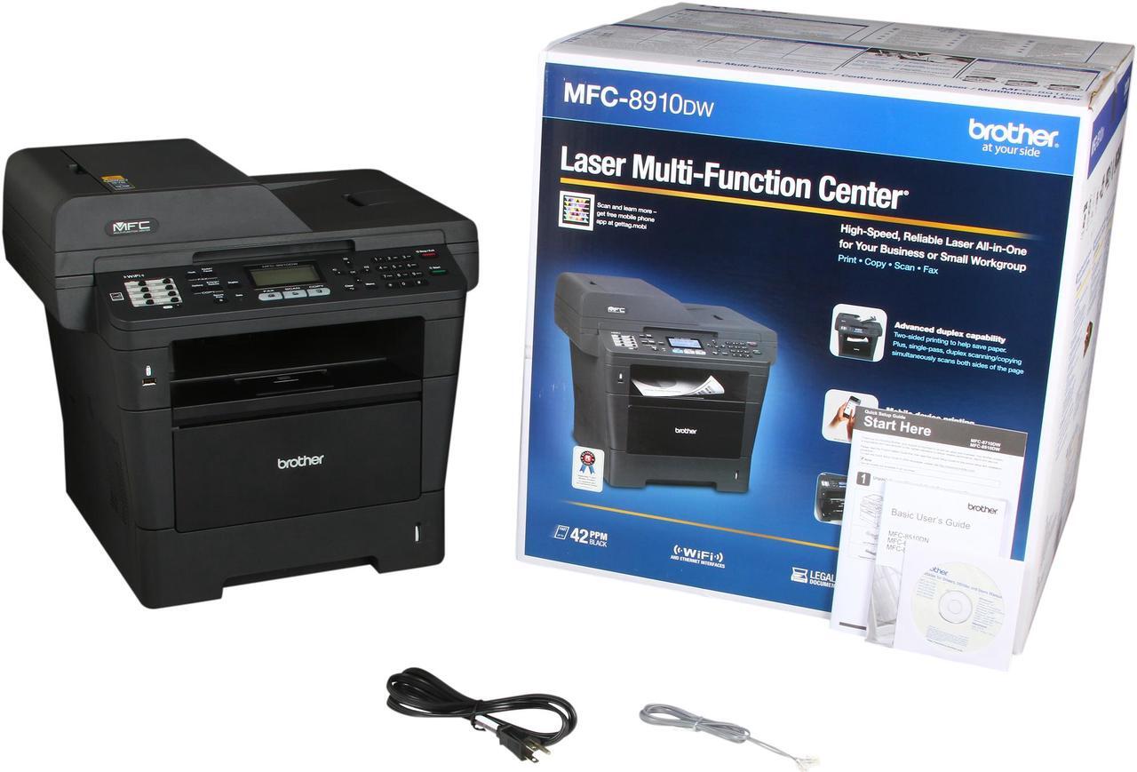 Alt view image 9 of 9 - Brother MFC-8910DW High Speed All-In-One Laser Printer with Wireless Networking and Advanced Duplex Printing