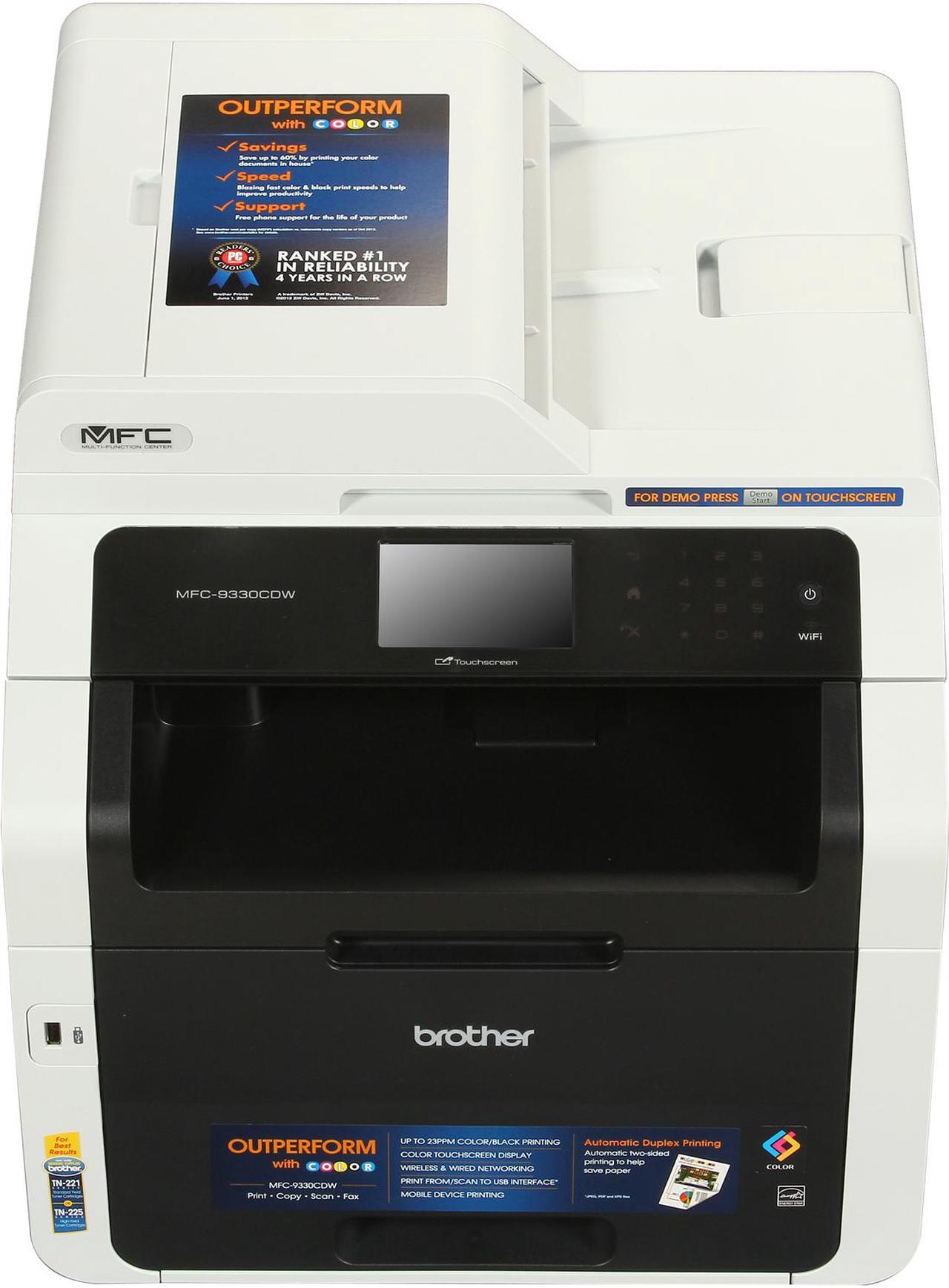 Alt view image 3 of 13 - Brother MFC-9330CDW Duplex Wireless / USB Color All-in-one Laser Printer