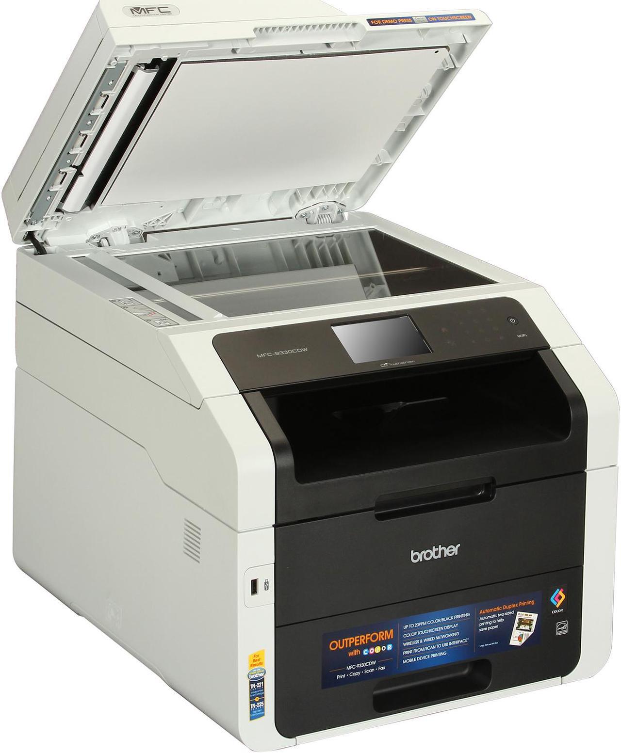 Alt view image 7 of 13 - Brother MFC-9330CDW Duplex Wireless / USB Color All-in-one Laser Printer