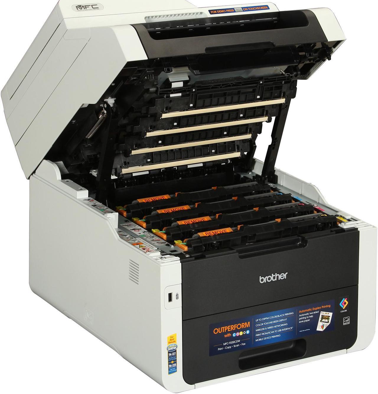 Alt view image 9 of 13 - Brother MFC-9330CDW Duplex Wireless / USB Color All-in-one Laser Printer