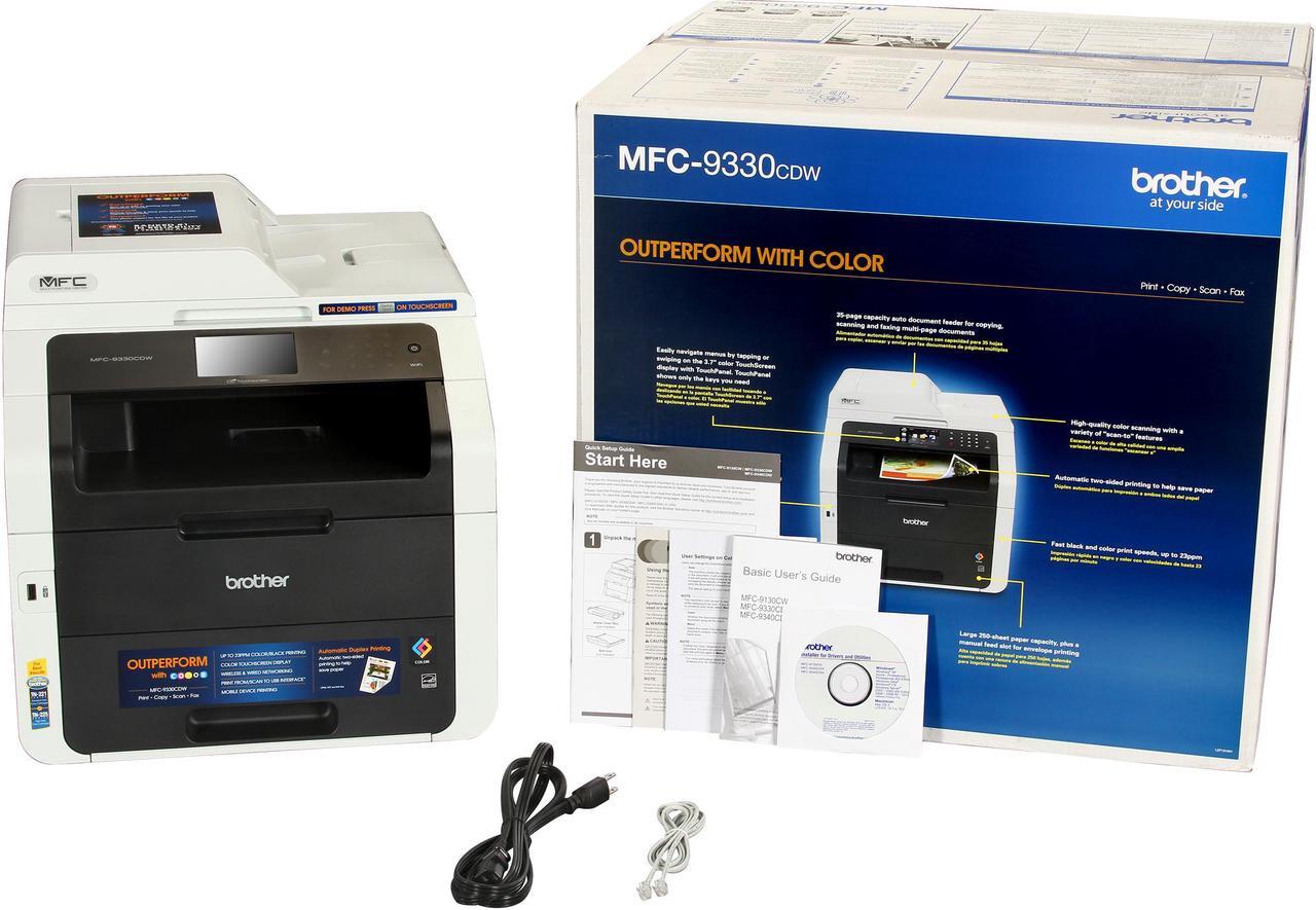 Alt view image 11 of 13 - Brother MFC-9330CDW Duplex Wireless / USB Color All-in-one Laser Printer
