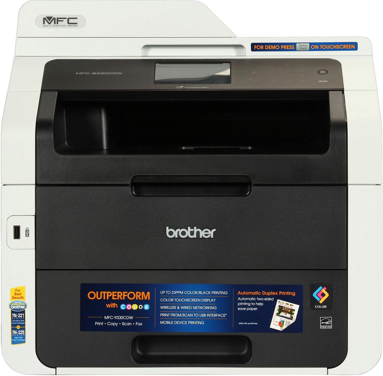 Alt view image 2 of 13 - Brother MFC-9330CDW Duplex Wireless / USB Color All-in-one Laser Printer