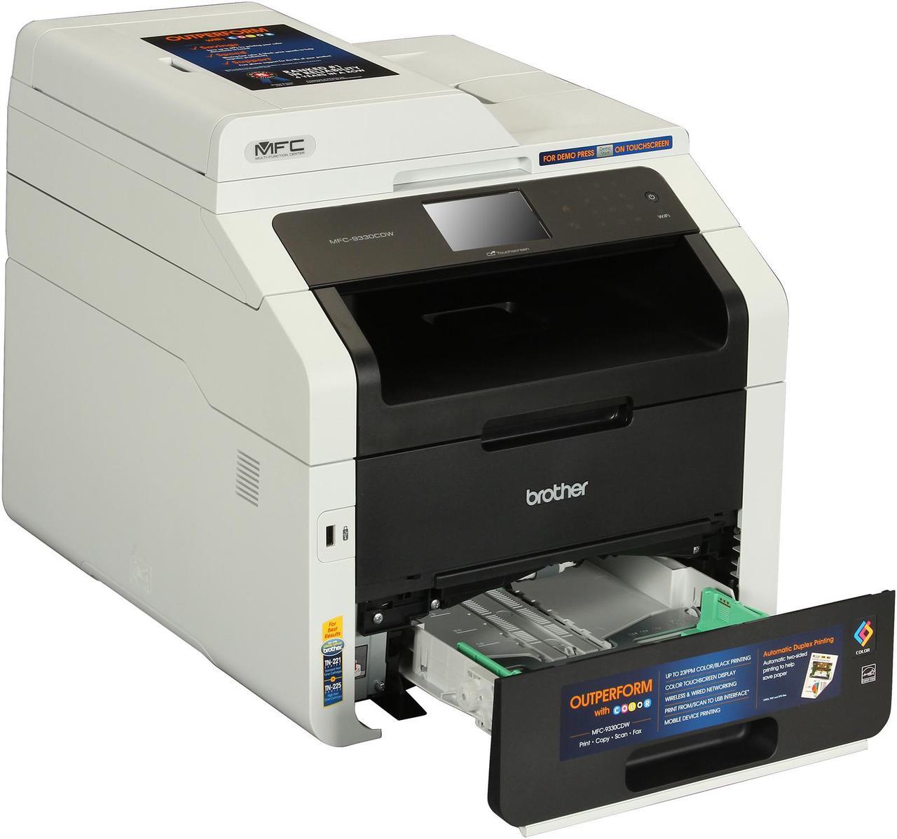Alt view image 10 of 13 - Brother MFC-9330CDW Duplex Wireless / USB Color All-in-one Laser Printer