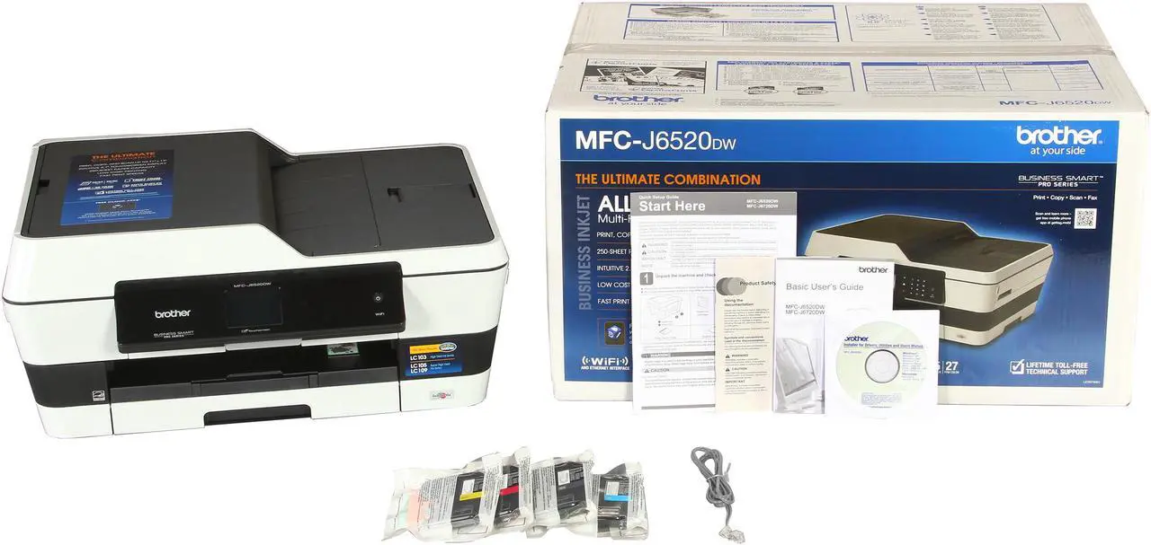 Alt view image 9 of 11 - Brother MFC-J6520DW Professional Series All-In-One Inkjet Printer with up to 11"x17" Printing and Wireless Networking