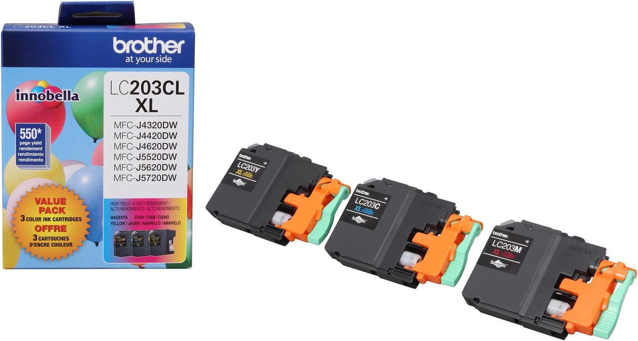 Alt view image 8 of 8 - Brother LC2033PKS Super High Yield Innobella Ink Cartridge - Combo Pack - Cyan/Magenta/Yellow