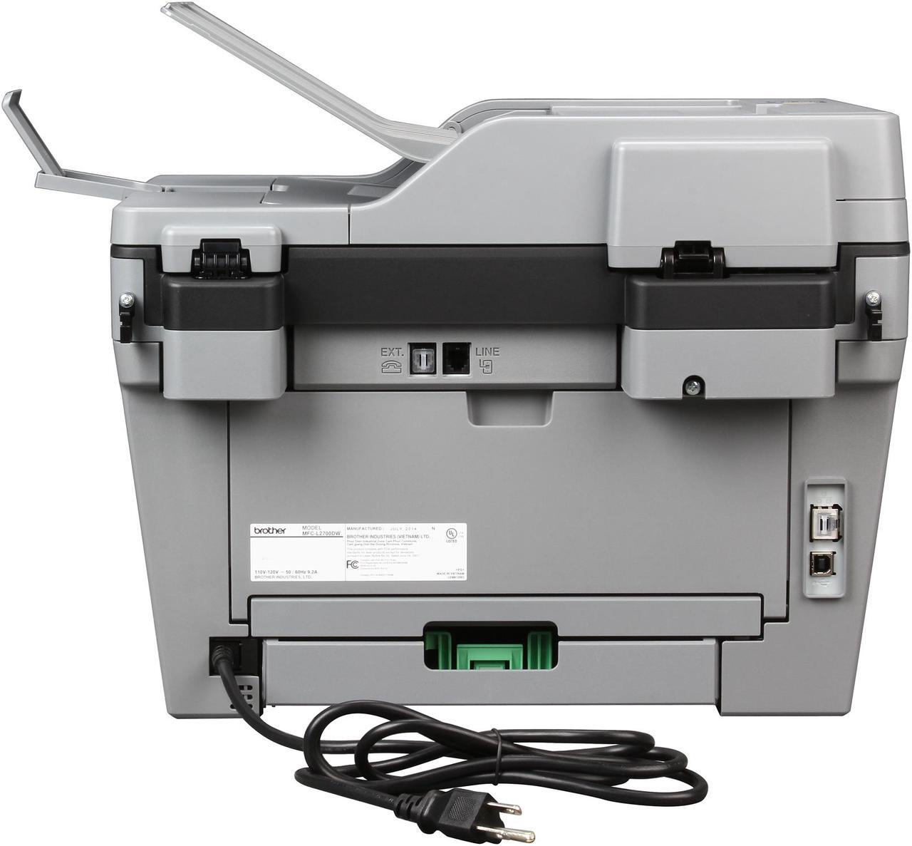 Alt view image 5 of 8 - Brother MFC-L2700DW Duplex Up to 2400 x 600 DPI Wireless / USB Monochrome Laser MFC Printer