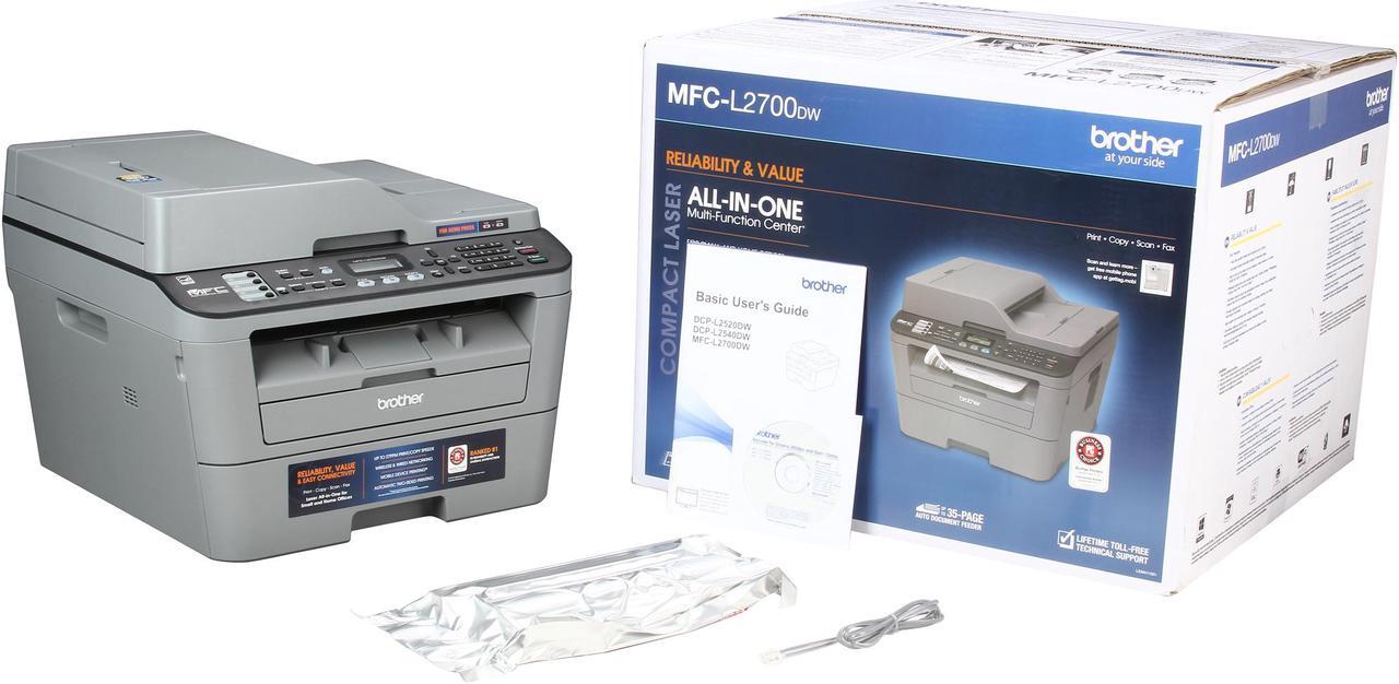 Alt view image 8 of 8 - Brother MFC-L2700DW Duplex Up to 2400 x 600 DPI Wireless / USB Monochrome Laser MFC Printer