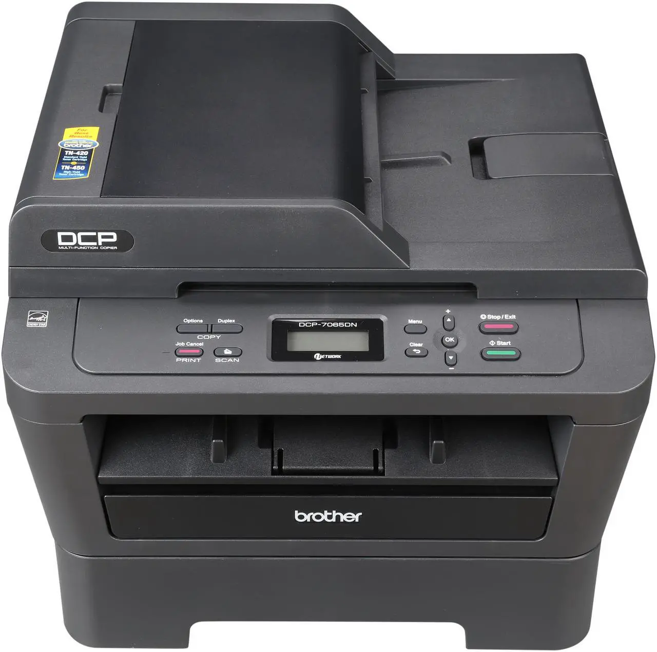 Alt view image 5 of 9 - Brother DCP-7065DN Monochrome Multifunction Laser Printer