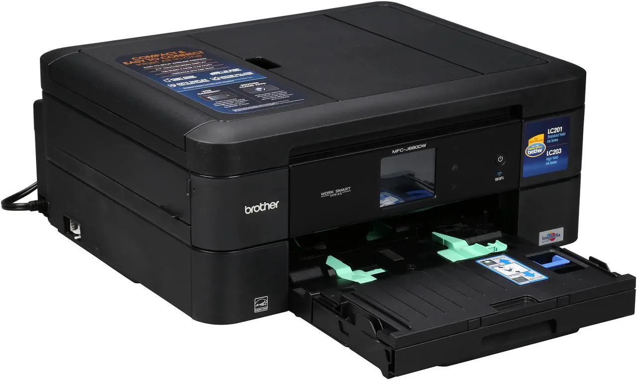 Alt view image 8 of 8 - Brother MFC-J680DW Duplex Wireless/USB All-in-One Color Inkjet Printer