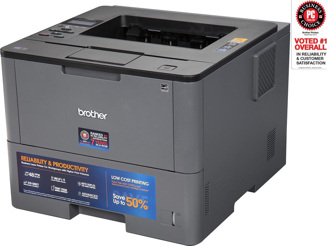 Brother HL-L6200DW Wireless Monochrome Laser Printer with Mobile Printing, Duplex Printing and Large Paper Capacity