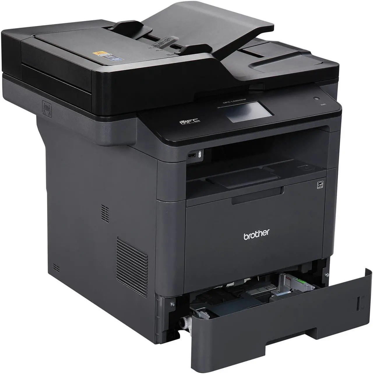 Alt view image 10 of 12 - Brother MFC-L5900DW Wirelss Duplex All-in-One Monochrome Laser Printer