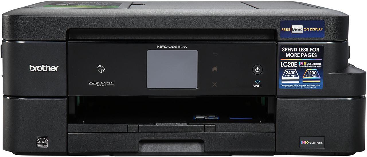 Alt view image 5 of 13 - Brother MFC-J985DW Work Smart Color All-in-One Inkjet Printer with INKvestment Cartridges