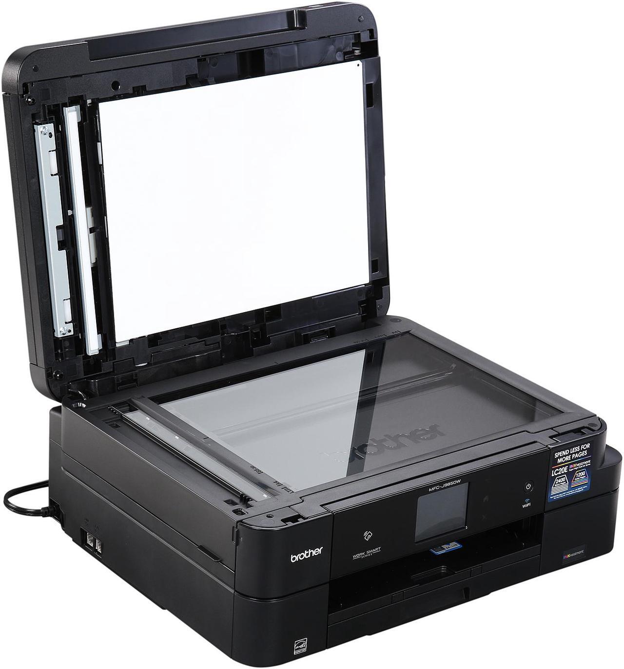 Alt view image 12 of 13 - Brother MFC-J985DW Work Smart Color All-in-One Inkjet Printer with INKvestment Cartridges