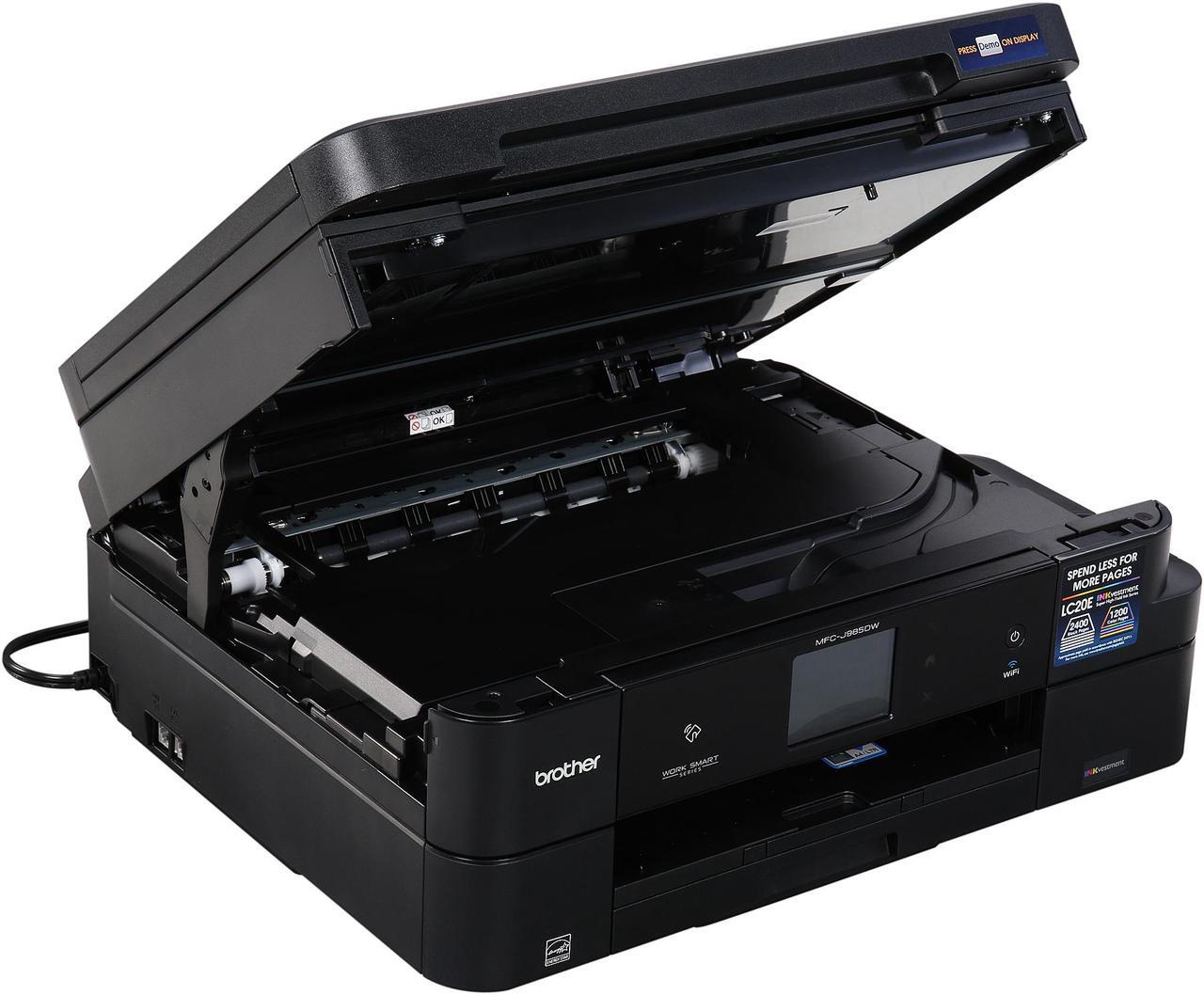 Alt view image 13 of 13 - Brother MFC-J985DW Work Smart Color All-in-One Inkjet Printer with INKvestment Cartridges