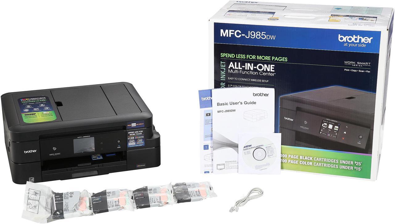 Alt view image 14 of 13 - Brother MFC-J985DW Work Smart Color All-in-One Inkjet Printer with INKvestment Cartridges