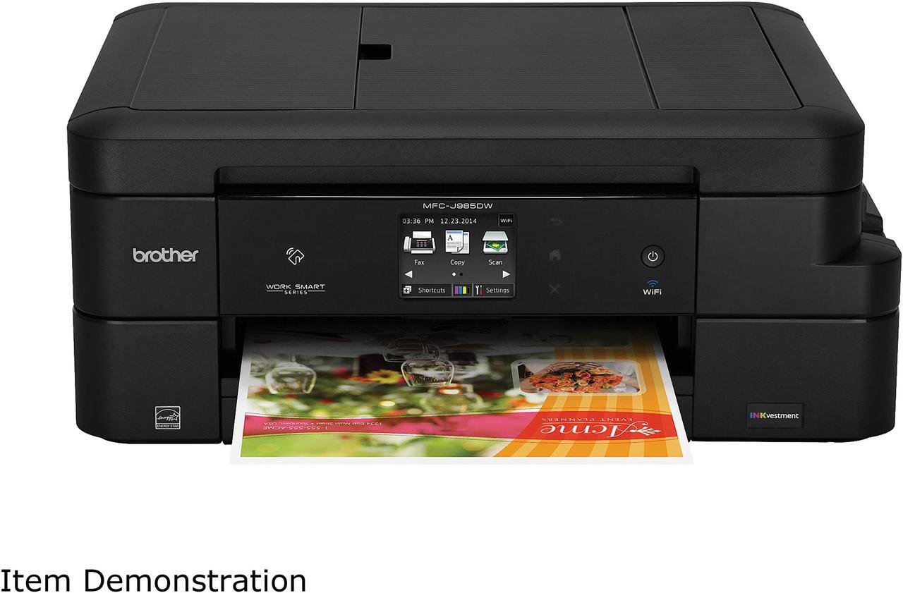 Alt view image 3 of 13 - Brother MFC-J985DW Work Smart Color All-in-One Inkjet Printer with INKvestment Cartridges