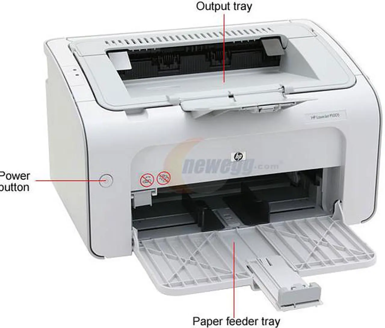 Alt view image 3 of 11 - HP LaserJet P1005 CB410A Personal Up to 15 ppm Monochrome USB Laser Printer